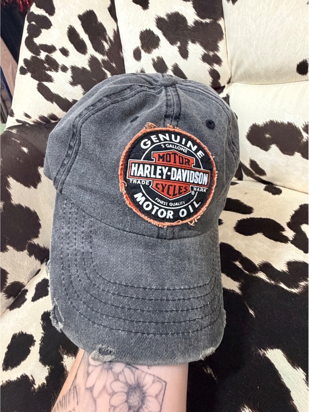 Harley-Davidson Genuine Motor Oil Vintage Style Adjustable Cap